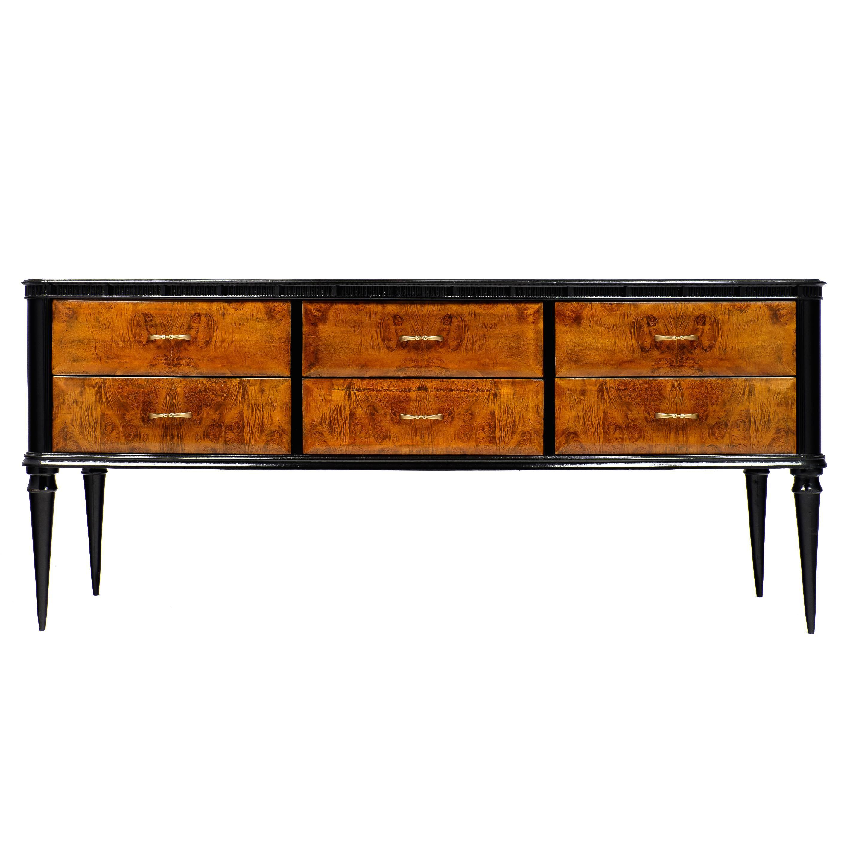 Italian Modernist Console Table in the Manner of Paolo Buffa