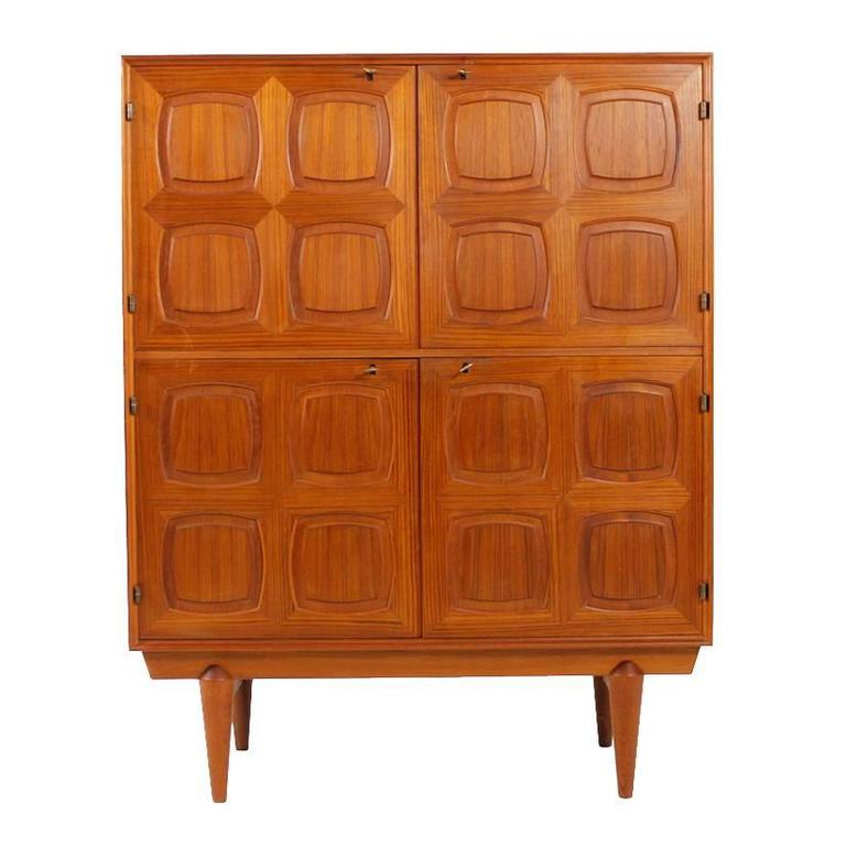 Midcentury Rastad and Relling High Graphic Sideboard for Gustav Bahus