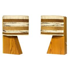 Pair of Architectural Joaquim Blesa Table Lamps, circa 1970, Spain 4