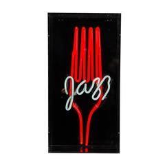 Vintage Jazz Club Neon in Clear Acrylic Box