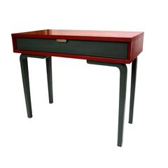 1950s Thonet Red and Green Birch Plywood Desk or Table