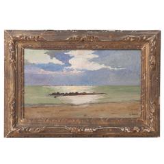 Framed Oil Landscape Painting