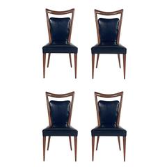 Set of Four Italian Dining Chairs by Melchiorre Bega 