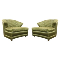 Pair of Regency Slipper Lounge Chairs