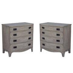 Pair of Bleached Mahogany Chest of Drawers