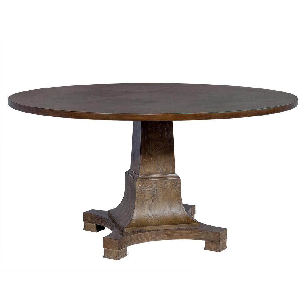Parquetry Cerused Occasional Table