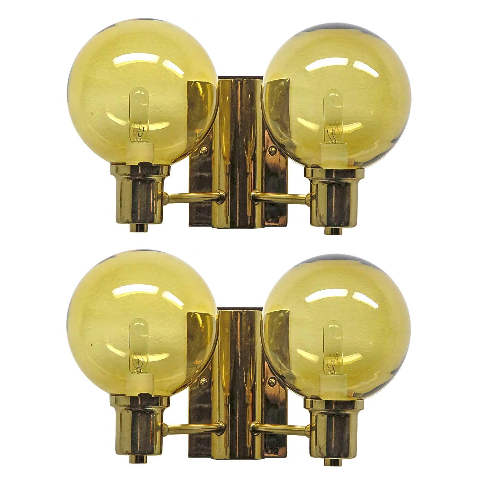 Double Arm Wall Lights by Hans Agne Jakobsen, 1950