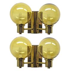Double Arm Wall Lights by Hans Agne Jakobsen 12