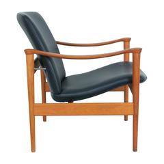 Vintage Unused Teak Armchair, Fredrik A.Kayser, Model 711, for Vatne Norway 