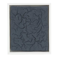 Peter Buchman Charcoal Plaster on Wood with White Frame, 2014