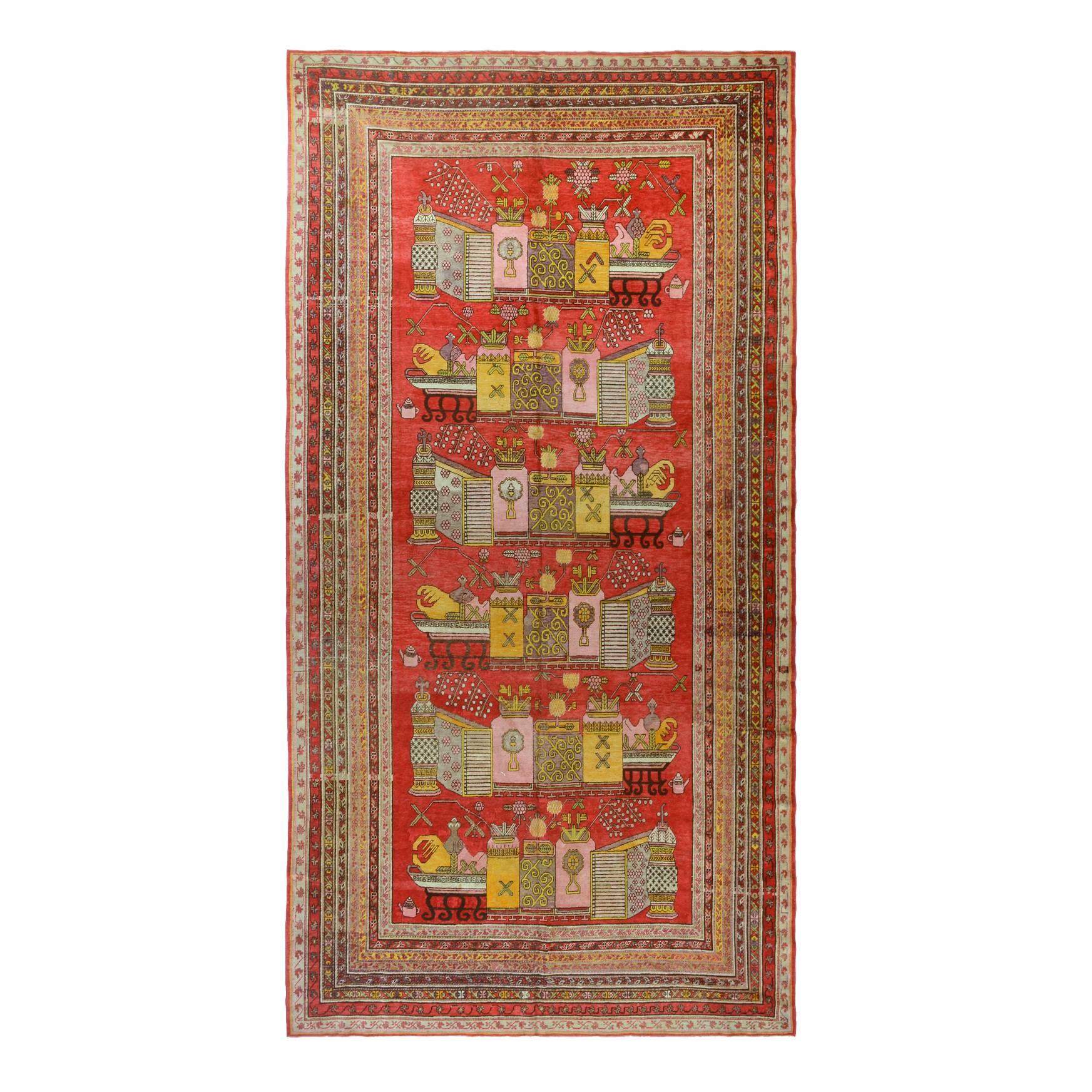 Antiker Khotan-Teppich, um 1890 im Angebot
