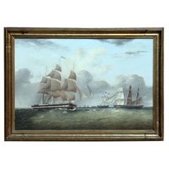 19th Century Painting of an American Naval Engagement