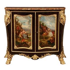 Cabinet français du 19ème siècle de style Louis XV attribué à Henri Dasson