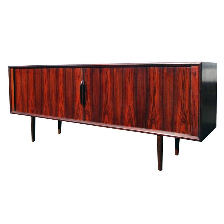 Vintage Midcentury Ib Kofod Larsen Brazilian Rosewood Credenza For