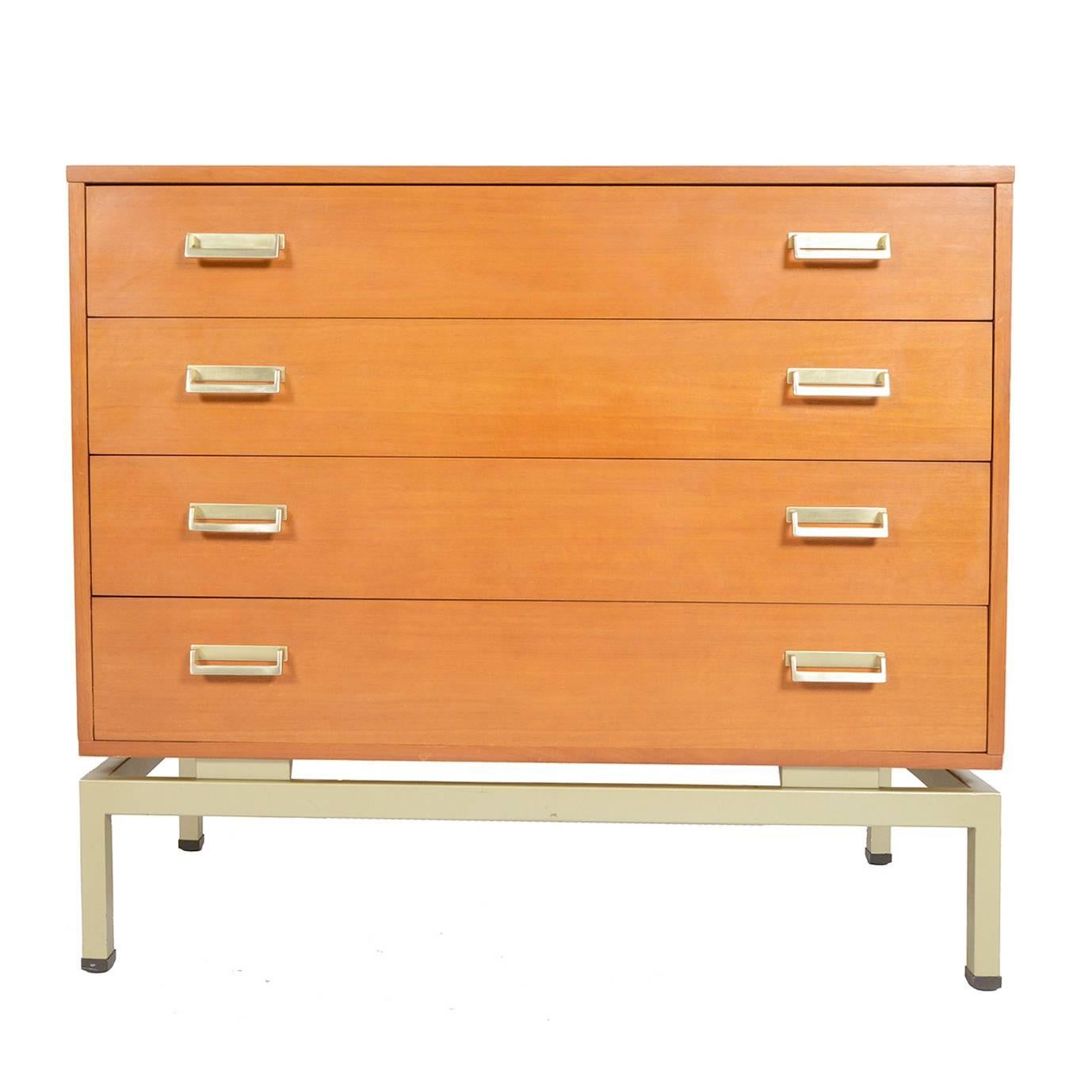 G Plan Teak Gentleman's Chest with Aluminum Pulls