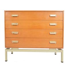 Vintage G Plan Teak Gentleman's Chest with Aluminum Pulls