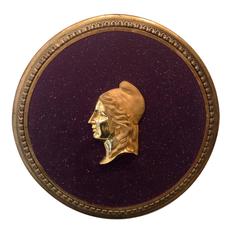 Early 19th Century Ormolu Profile of the God Paris Wearing a Phrygian Cap