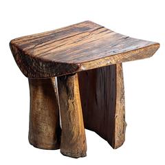 Handmade Rustic Tree Stump Stool