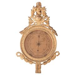 French 19th Century Gilt Barometer
