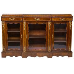 Antique 19th Century Walnut Credenza or Bookcase