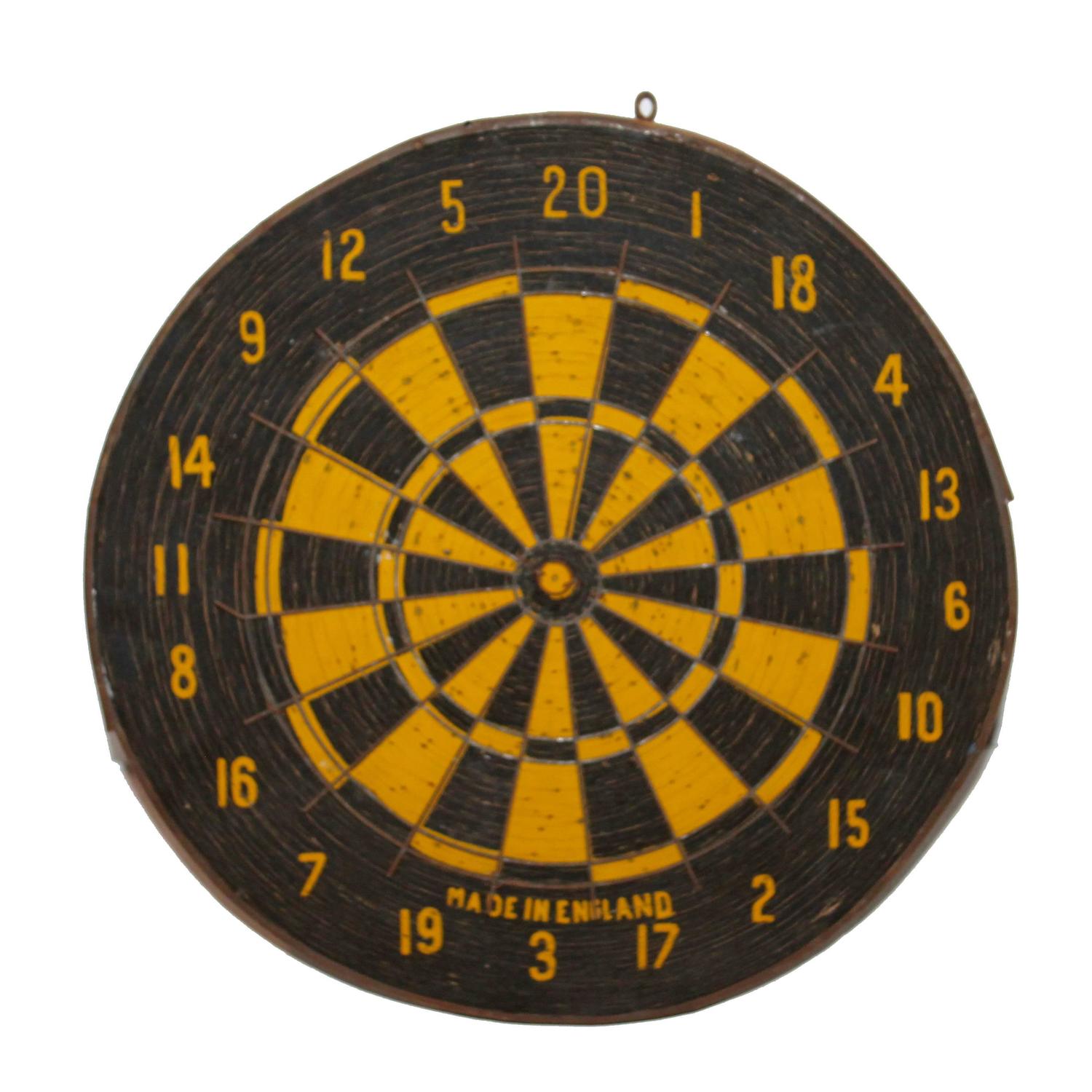 Early all Original Target Dart Board For Sale at 1stdibs