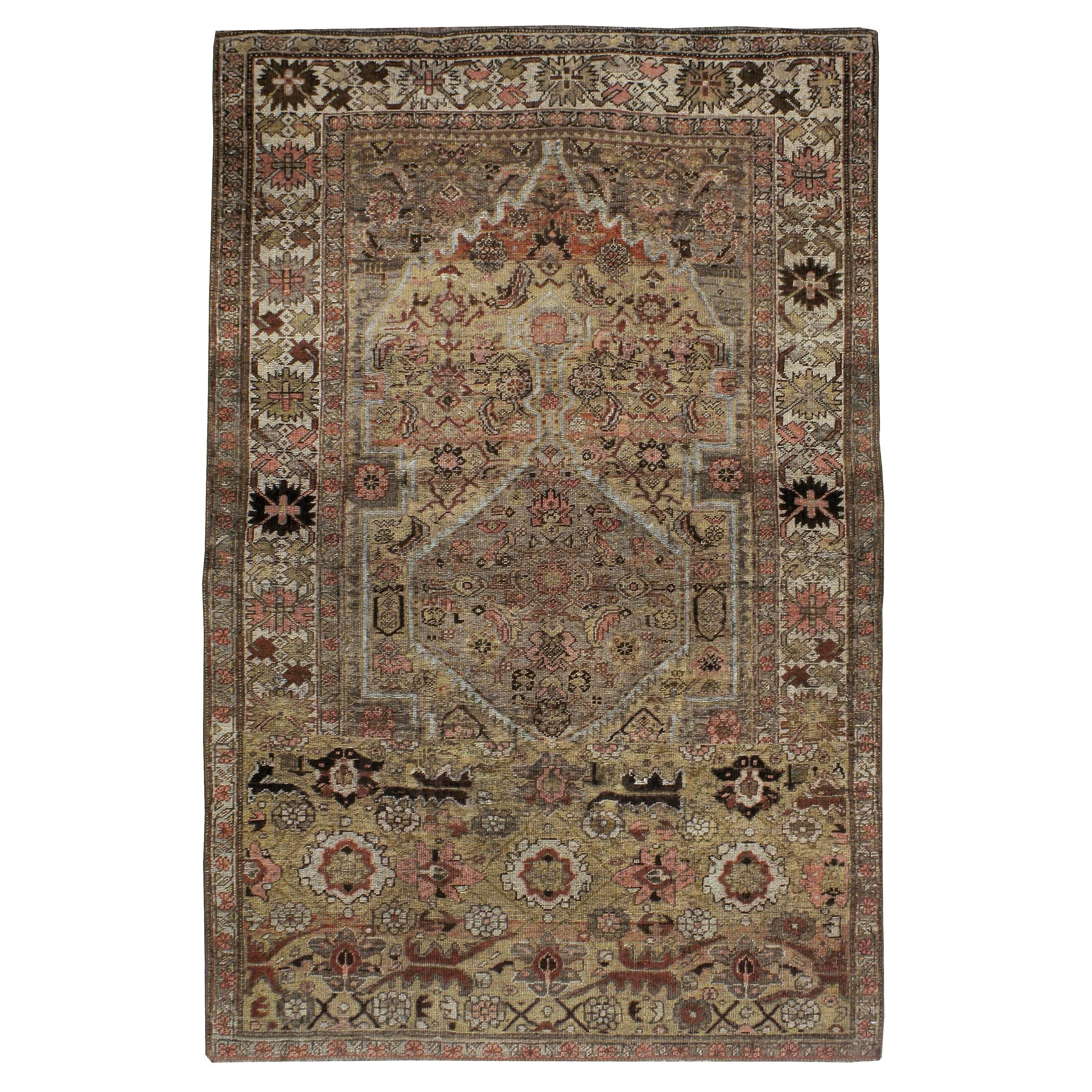 Antique Persian Bidjar Rug For Sale