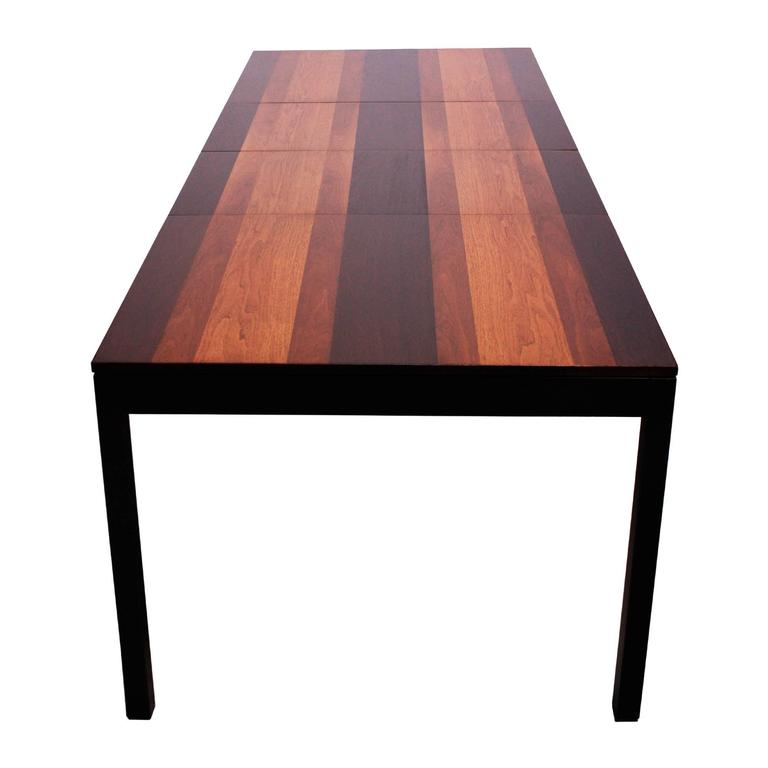 Milo Baughman Mixed Wood Dining Table For Directional At 1stdibs