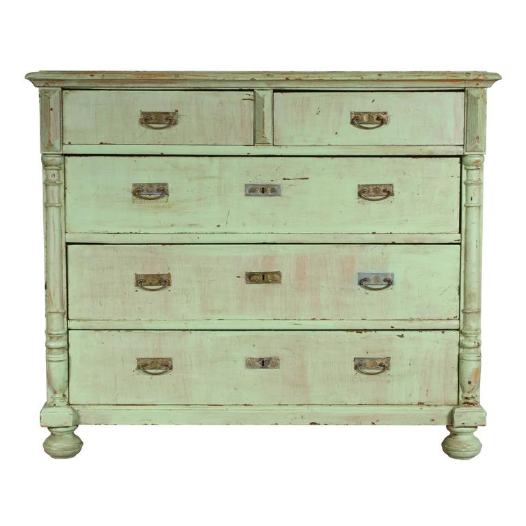 Antique Green Paint Chest At 1stdibs Antique Green Paint Chest For