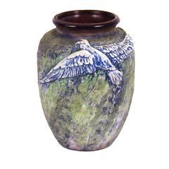 Louis Dage French Art Deco Pottery Vase