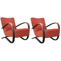 Pair of Jindrich Halabala Armchairs