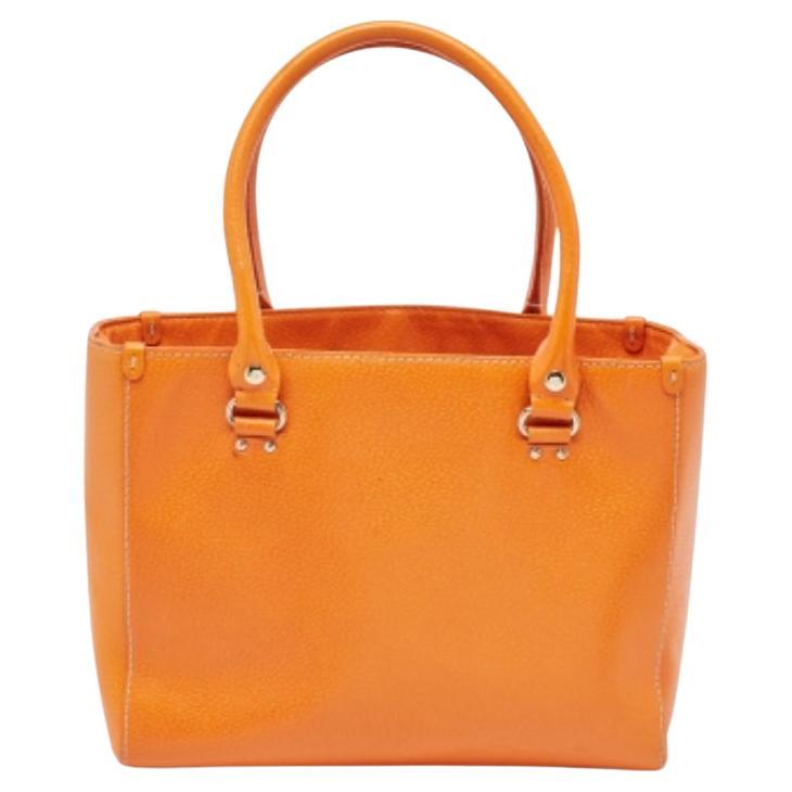 Kate Spade Orange Leder Middle Zip Tote