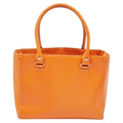 Kate Spade Orange Leder Middle Zip Tote