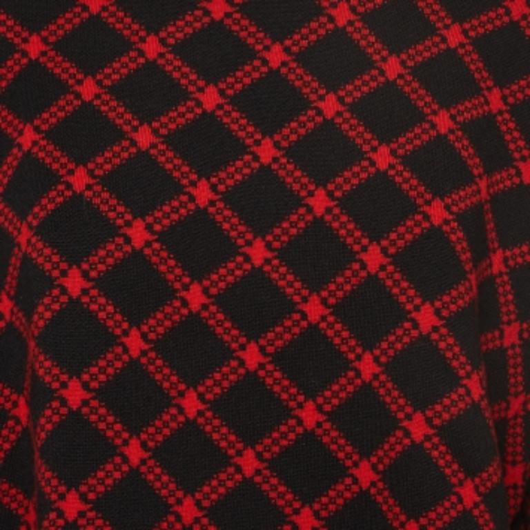 Maglione in lana a fantasia nera/rossa Marni S In condizioni ottime in vendita a Dubai, Al Qouz 2