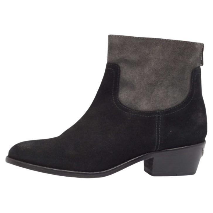Zadig & Voltaire Botines de ante negro Teddy Talla 37