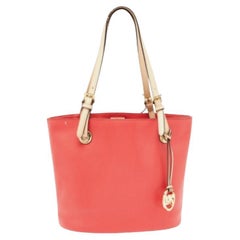Michael Kors - Tote media Jet Set in pelle color anguria