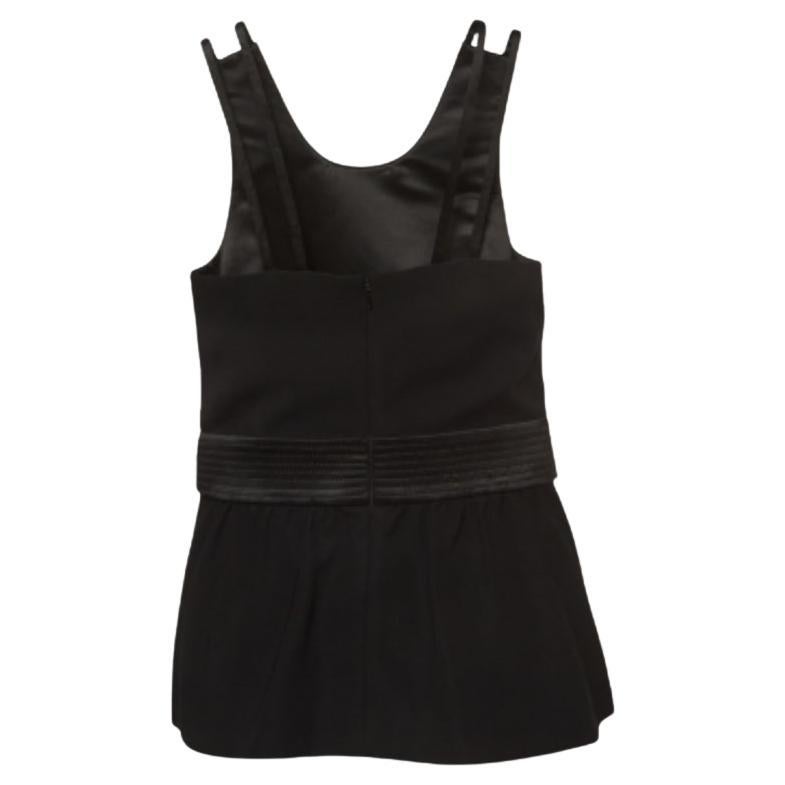 Emporio Armani Top senza maniche in maglia nera S in vendita