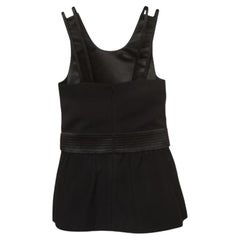 Emporio Armani Top senza maniche in maglia nera S