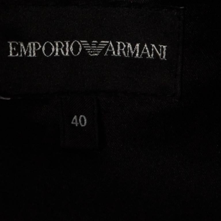 Emporio Armani Top senza maniche in maglia nera S In condizioni ottime in vendita a Dubai, Al Qouz 2