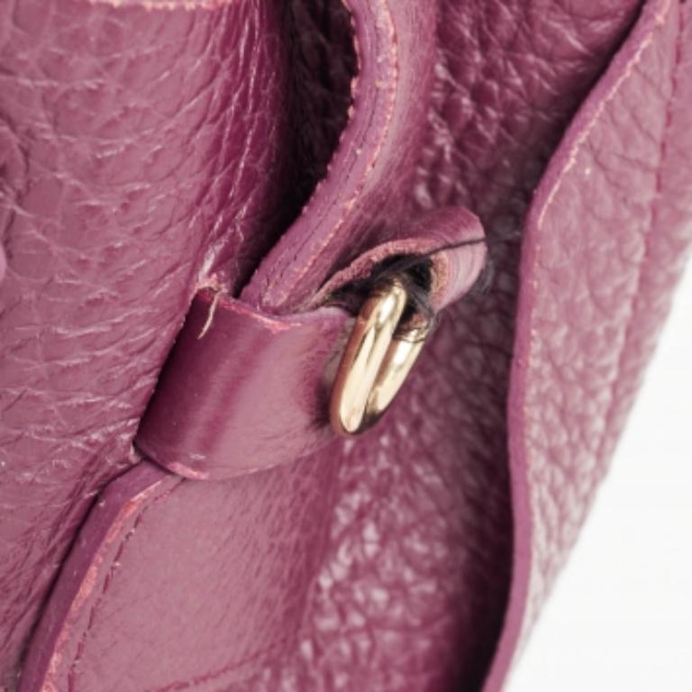 Furla Borsa media in pelle di Capriccio borgogna e ciottoli in vendita 5