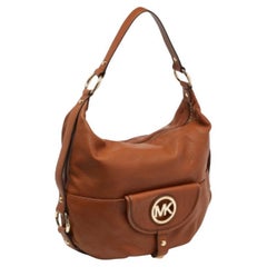 Michael Michael Kors - Borsa in pelle marrone Fulton