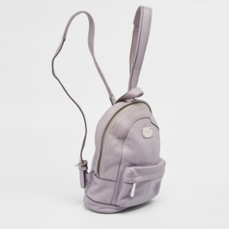 Grigio Michael Kors Mini Zaino in pelle lavanda in vendita