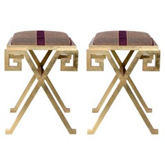 Pair of Stools in the Manner of Maison Ramsay