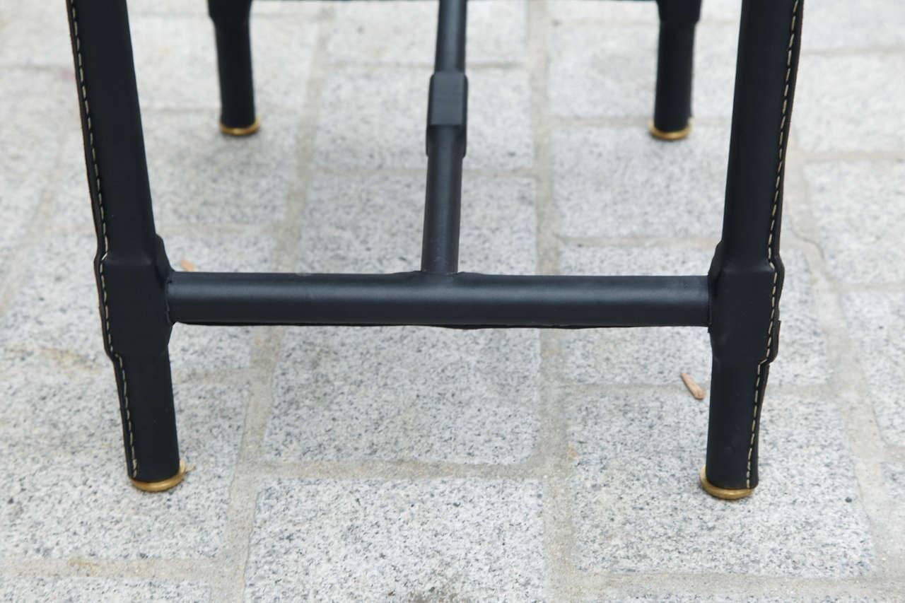 Jacques Adnet 1950s Stools 2