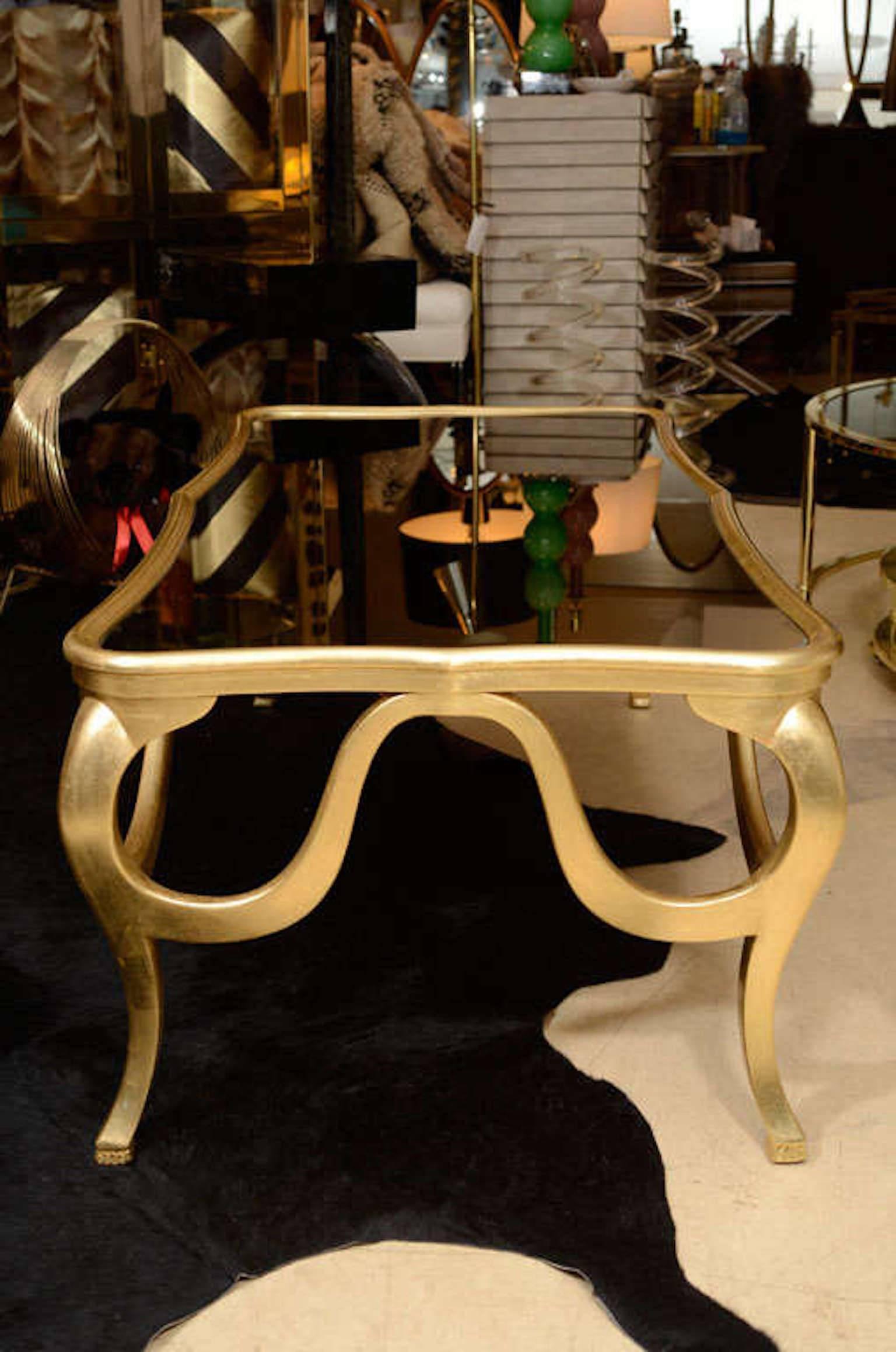 Coffee Table, Gold Leaf, C 1940 1