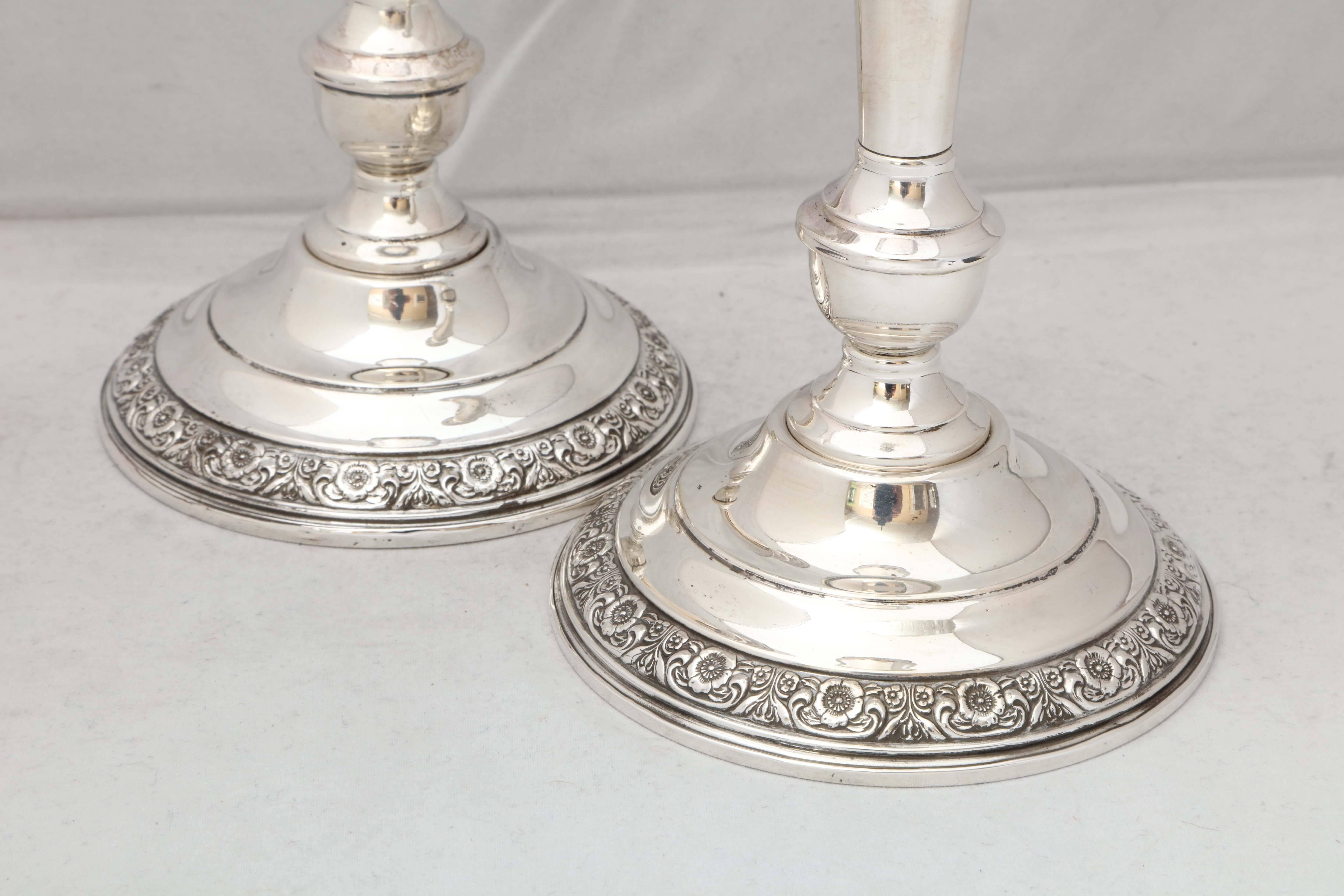 tall silver candlesticks