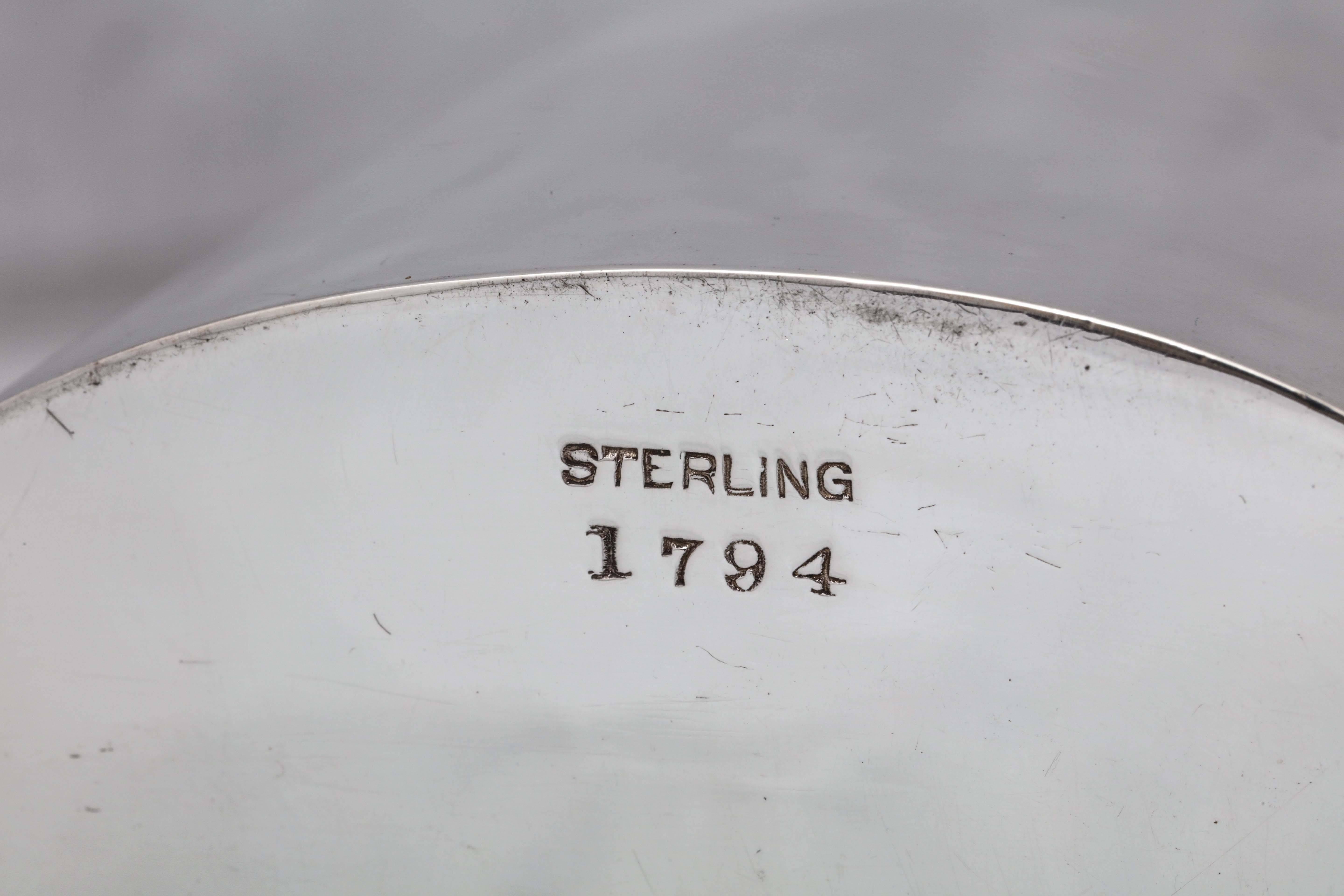 American Edwardian Sterling Silver Tea Caddy 1
