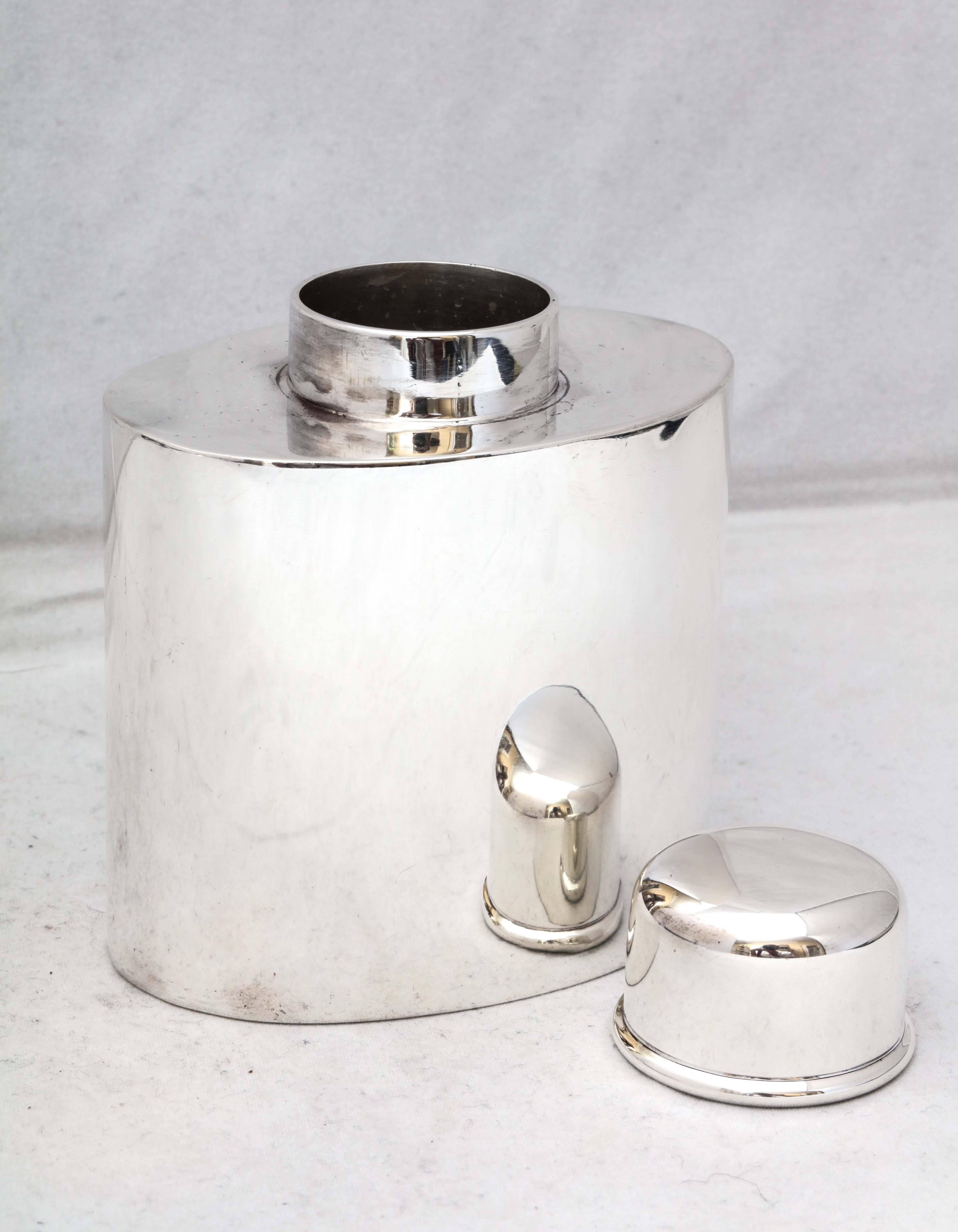 American Edwardian Sterling Silver Tea Caddy 2