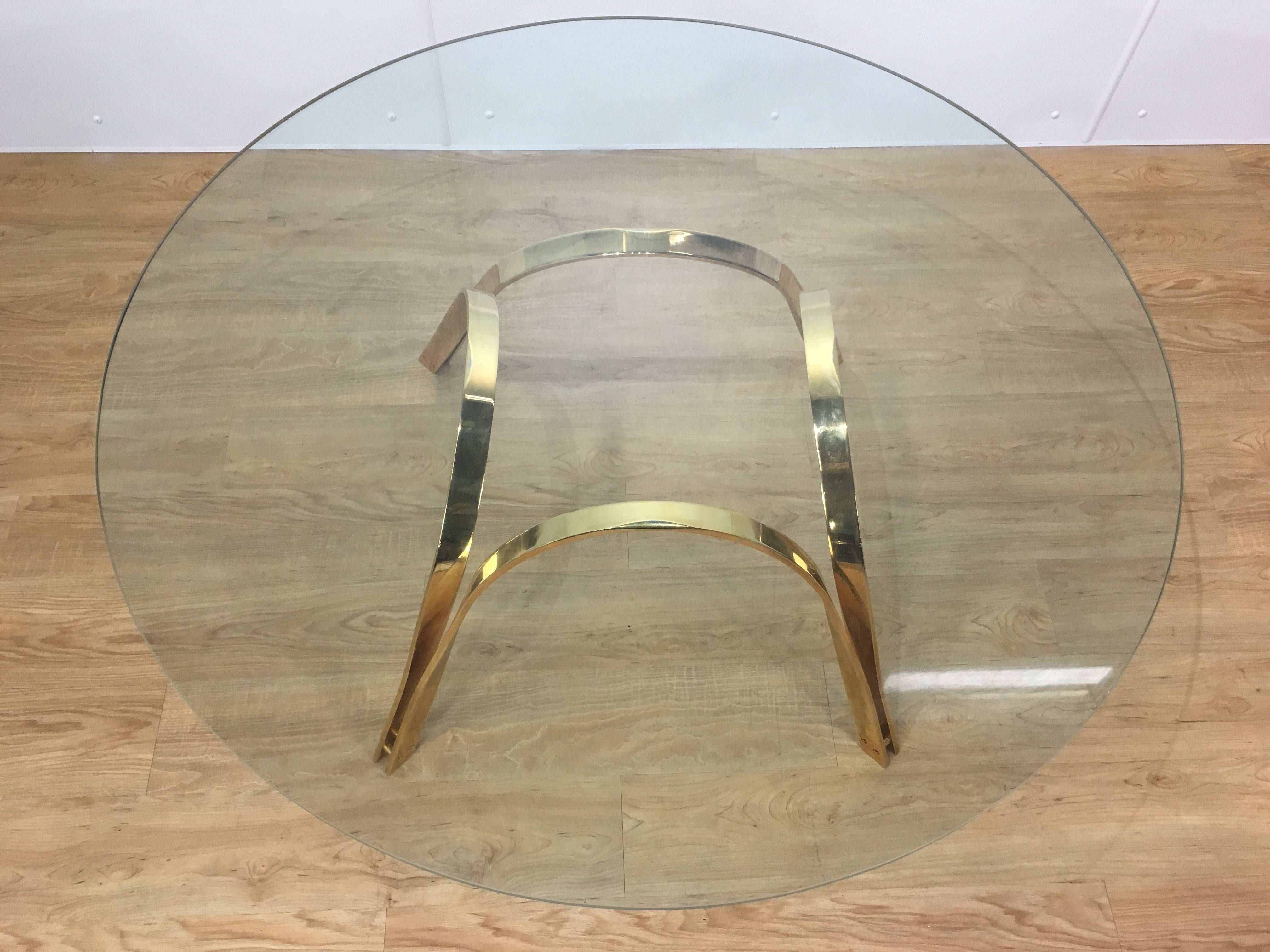 American Reversible Brass Cocktail Table, After Roger Sprunger For Sale