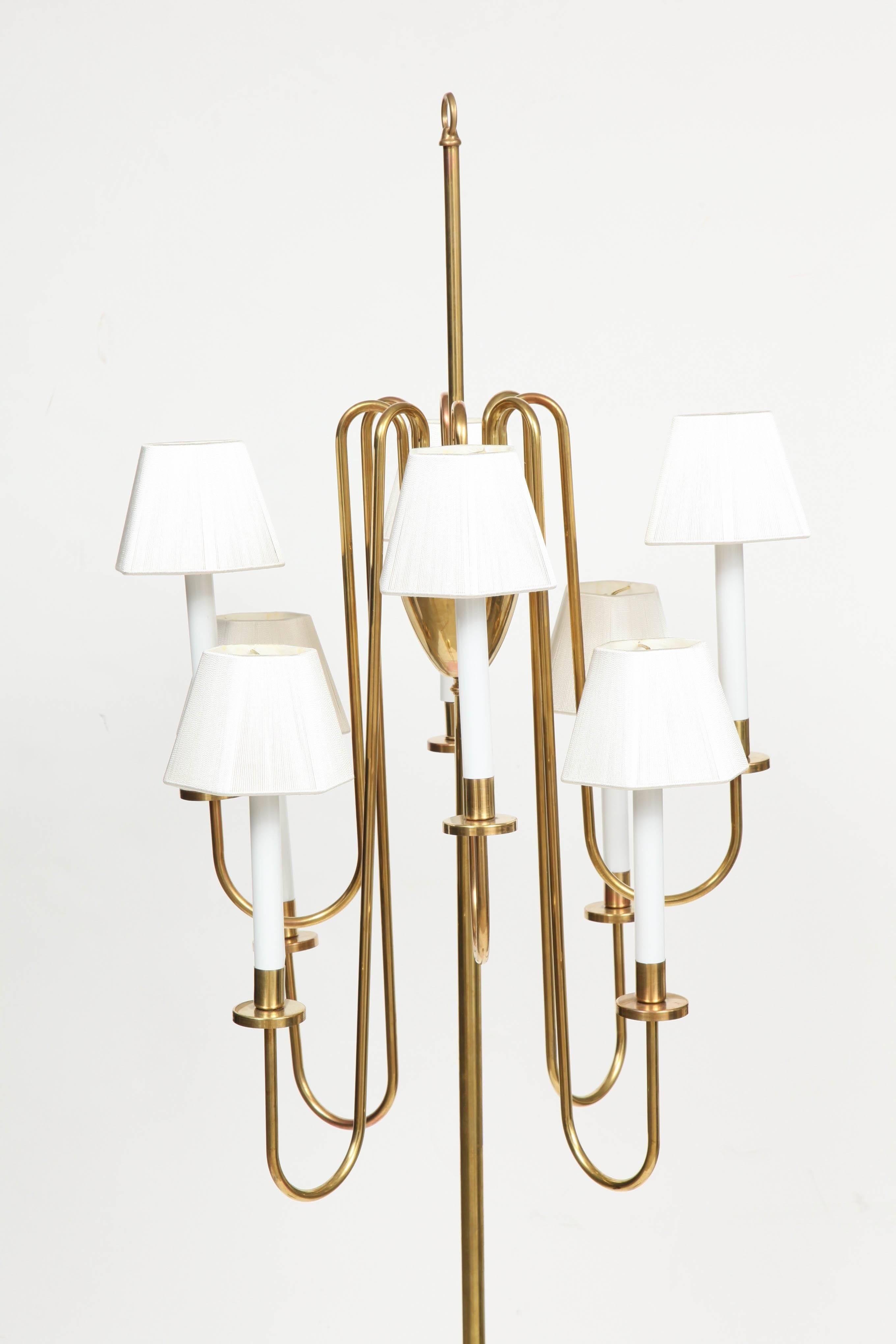 Parzinger Style Brass Floor Lamp 1