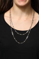 1900 Silver Filigree Chain Necklace